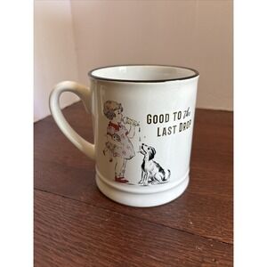 Red Shed Home And Gifts Mug Good To the‎ last Drop Ice Cream Girl, Doll, Dog